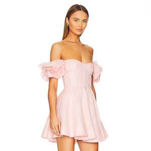 Bardot Party Elegant Pink Off-Shoulder Cocktail Dress small size 4
